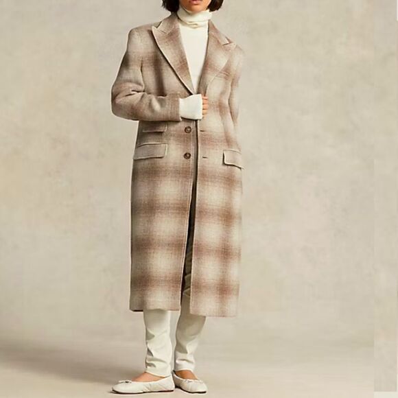 Polo Ralph Lauren Jackets & Blazers - $798 Polo Ralph Lauren Plaid Wool-Blend Coat Size XL NWT